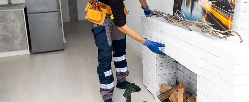 Outdoor Fireplace Restoration in Vaudreuil Dorion, Quebec