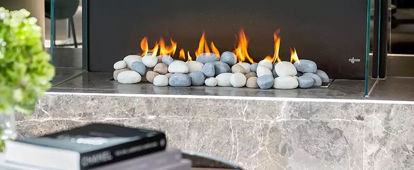 Double-Height Fireplace Design Refurbishment in Vaudreuil Dorion, Quebec